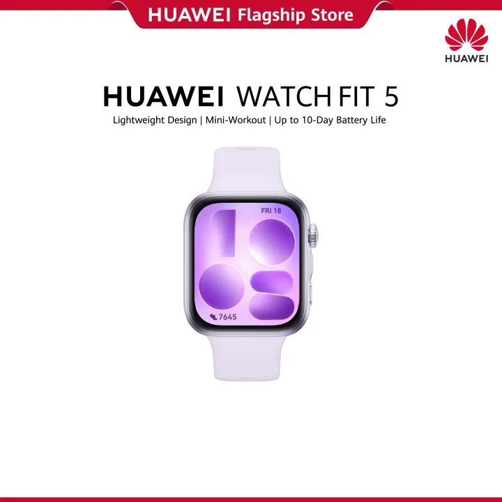 HUAWEI WATCH FIT 5 Smartwatch | Optical heart rate sensor| up to 10 days with light usage |